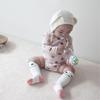 Korean Style Newborn Romper + Cartoon Bodysuit + Rabbit Ear Hat Set (Autumn/Winter)