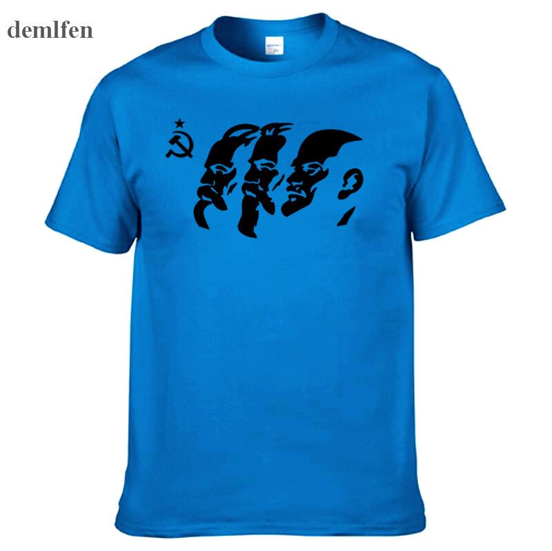 The Soviet Union The Great Communist Lenin Marx Engels Men S Short Sleeve T Shirt Ussr