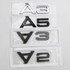 3D ABS Chrome Black Logo S Line A1 A2 A3 A4 A5 A6 A7 A8 Emblem Badge Car Decal For B Sline Sticker Decorative Accessories