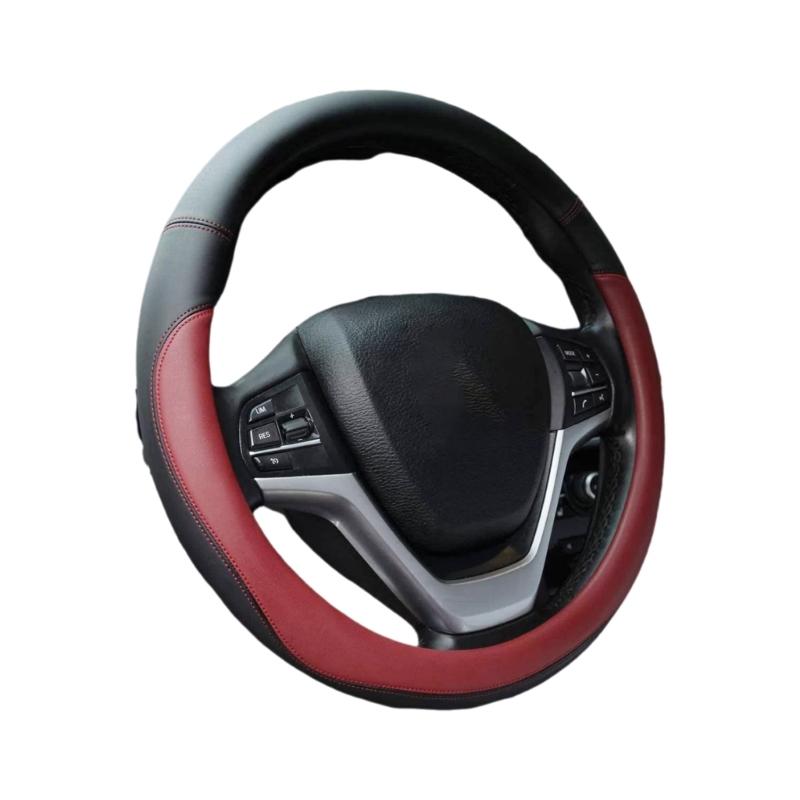 Anti Fatigue Universal 15 Inch Car Steering Wheel Protector Cover Enhancer Synthetic Leather Easy Install Nonslip Design