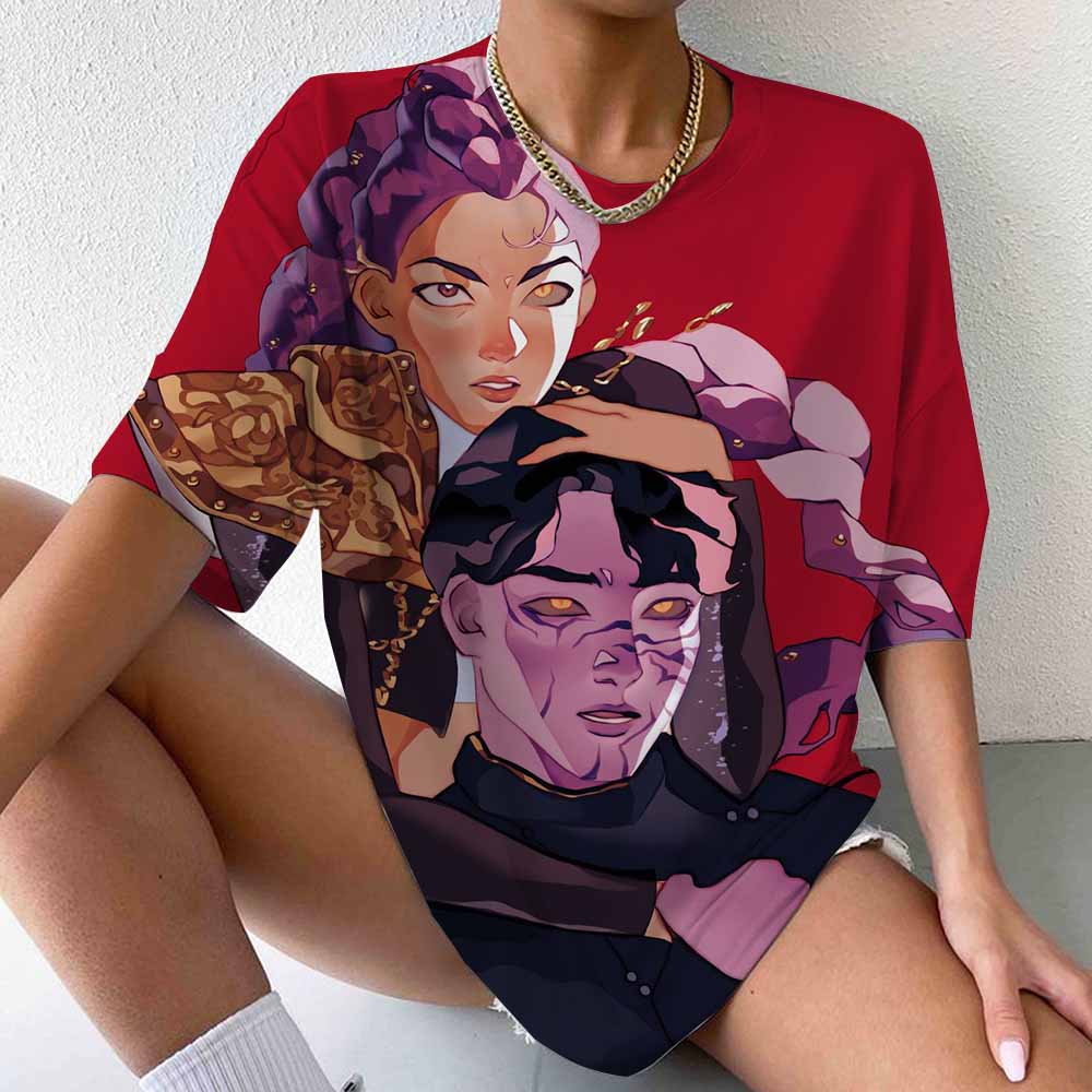 Y2k 90s 2000s hot selling fashion T-shirt art Kpop witch hunting group T-shirt printed short sleeved T-shirt clothing top
