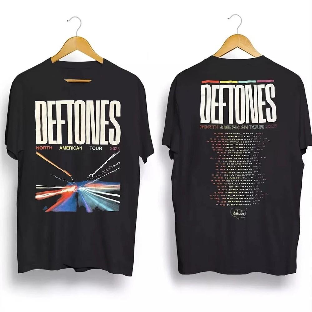 

Deftones 2025 North America Tour Shirt | Fan Gift Tee S–4XL Unisex T-Shirt S