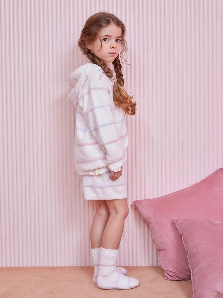 Gelato Pique Kids Smoothy Colorful Border Socks (PKGS251557 PNK)