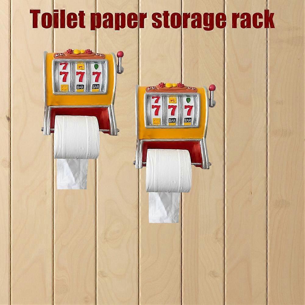 2 In 1 Toilet Paper Holder  Bathroom Free Standing Tissue Roll Storage Rack