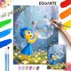 Digital Oil Painting Art Kit Joy Character Handmade Coloring Painting Home Decor