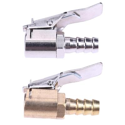 8mm Brass Car Truck Tire Inflator Air Valve Connector Clip-on Air Chuck