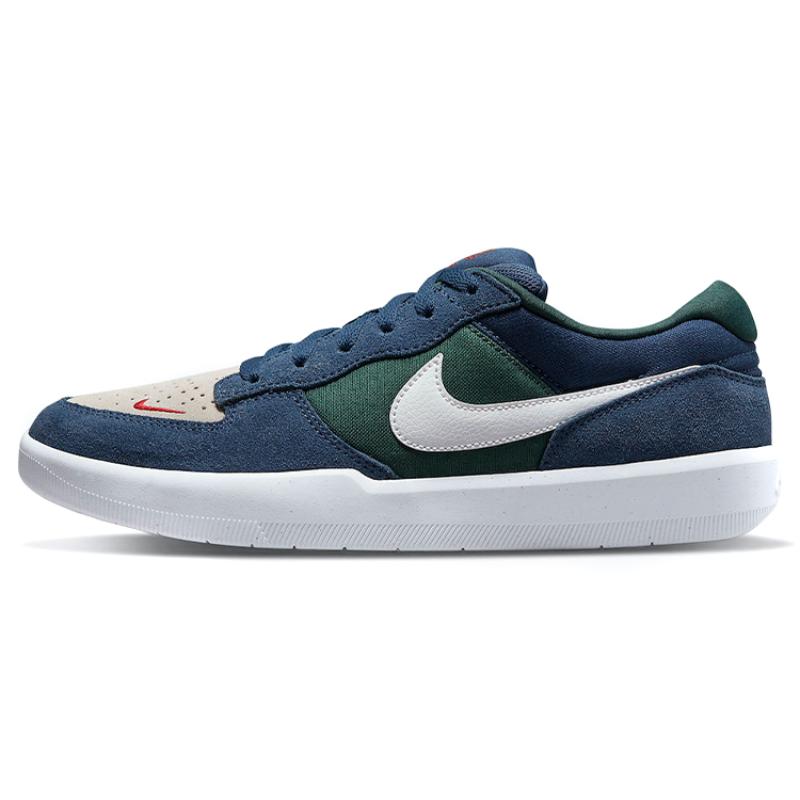 Nike Sb Force 58 Navy Noble Green Skateboard Shoes CZ2959-402