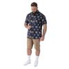 Duke Mens Davey D555 All-Over Print Jacquard Kingsize Shirt