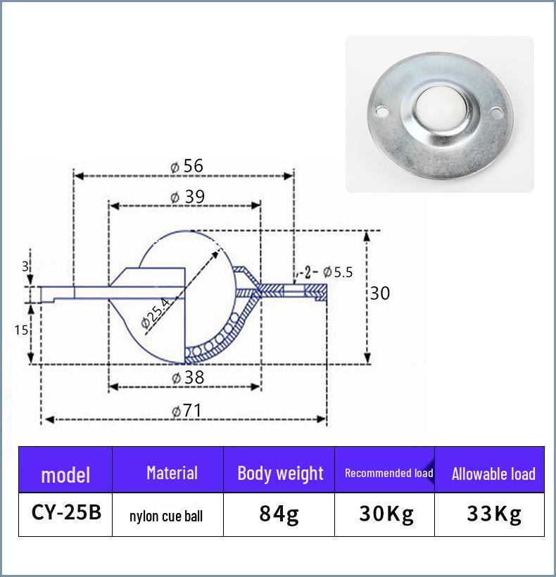 CY-25B Stainless Steel Conveyor Ball Bearing Pulley