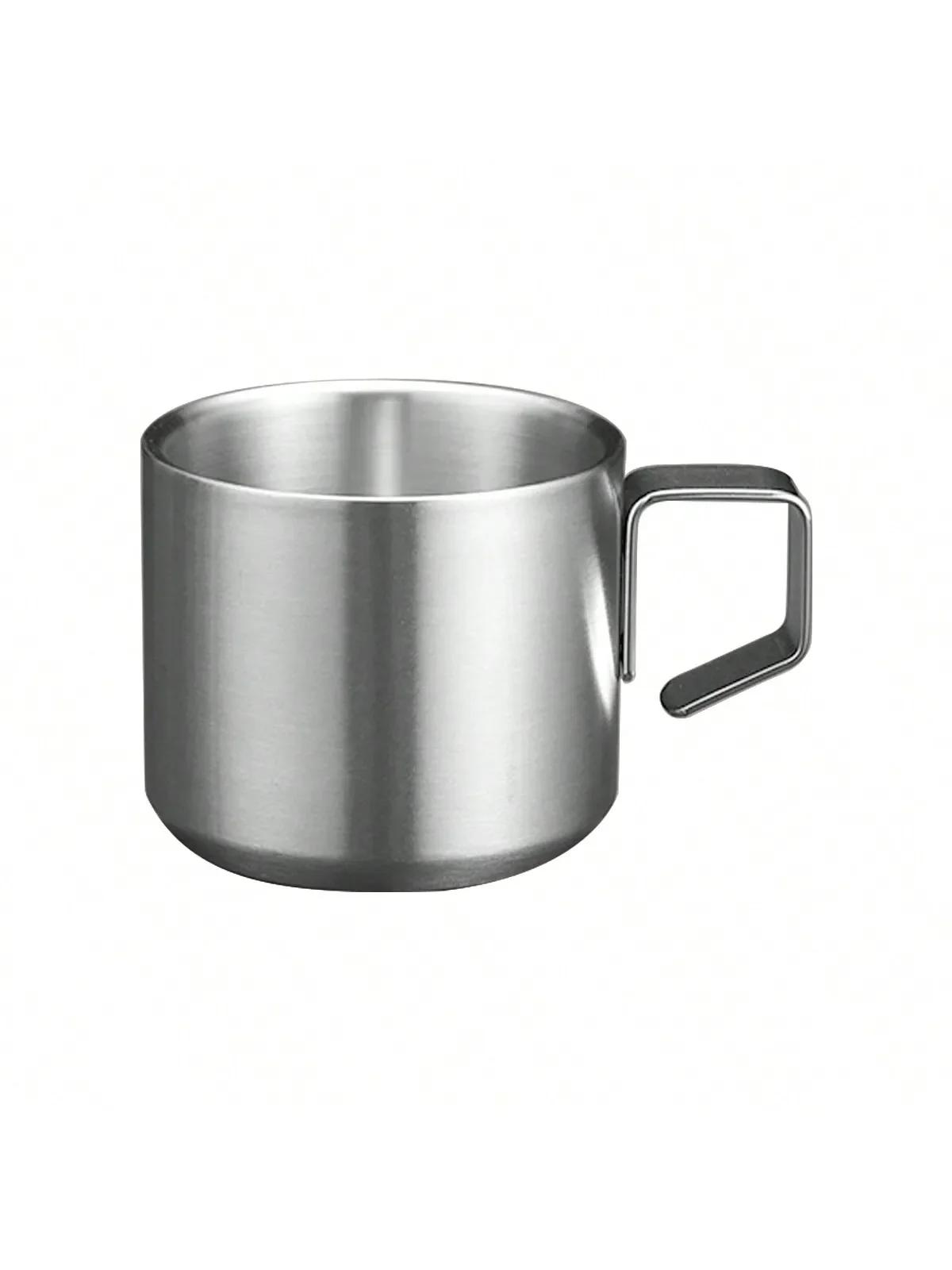 

Пищевая нержавеющая сталь кружка для кофе кружки для кофе с ручкой, походная кружка с двойными стенками для чая, сока, молока, пива