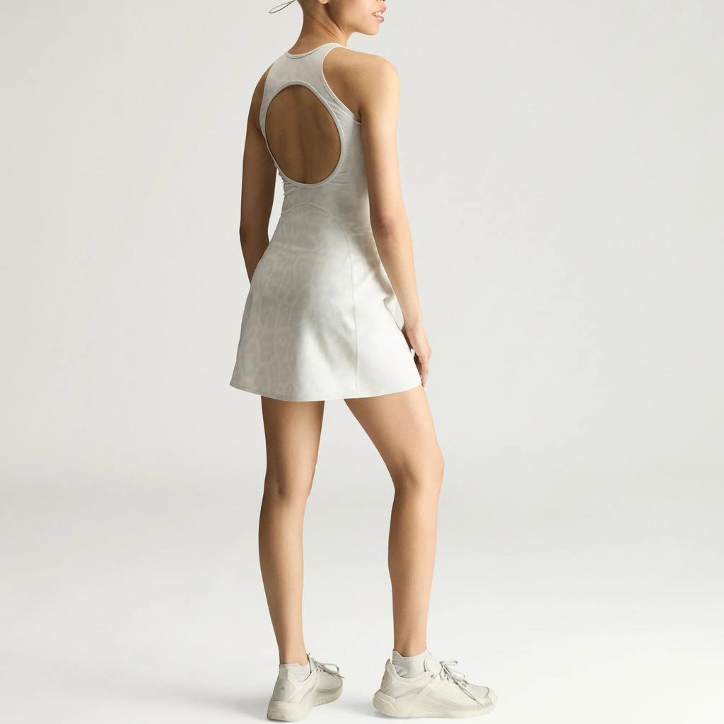 Adidas Stella McCartney Printed Training Backless Half-Zip Sleeveless Dress Women Dresses KR6169