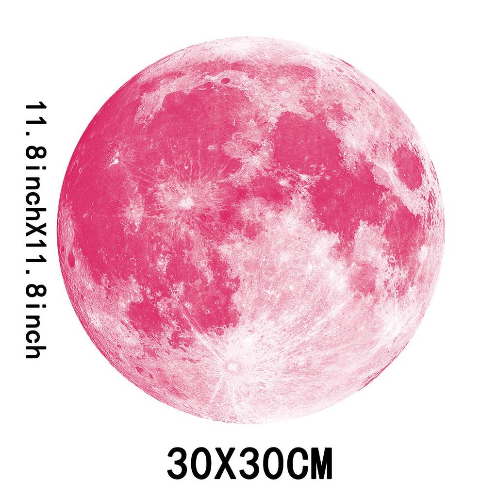 Glowing Moon & Planet Wall Stickers for Kids' Rooms