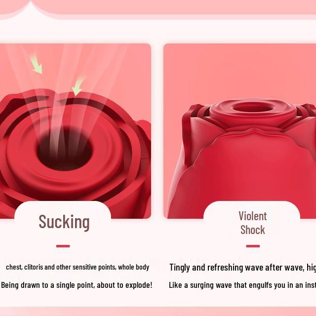 Růžové vajíčko ženský sací vibrátor a masturbátor pro dospělé