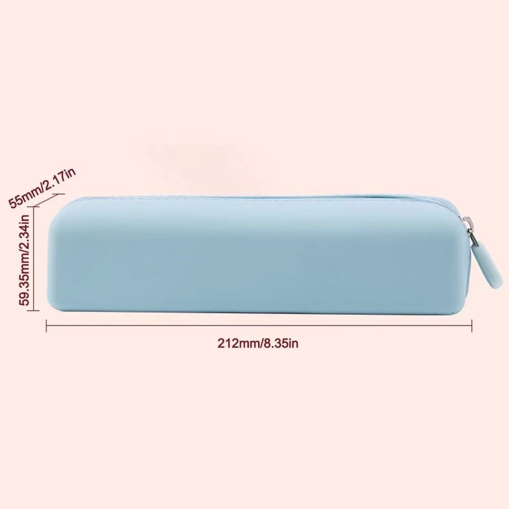 Large Capacity Pen Bag with Zipper Cosmetics Storage Bag Portable Pencil Case  Stationery