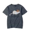 Rat Cartoon Graphic Men Tshirt Casual Clothing Short Sleeve T-shirt Japanese Style Oversized T Shirt Homme Women Men's Clothing