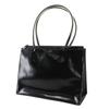 Salvatore Ferragamo Bolso Tote BZ-21 7255 negro/transparente Cuero charol/Plásticos Mujer Usado