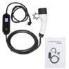 110V/220V Car Portable EV Charger LCD Fourth Gear Charging Cable 16A FCC UL EU Plug for Electric Vehicle