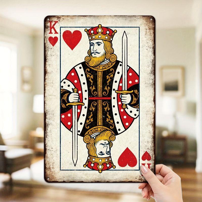 Playing Cards Poster Metal Sign 20x30cm Wall Art