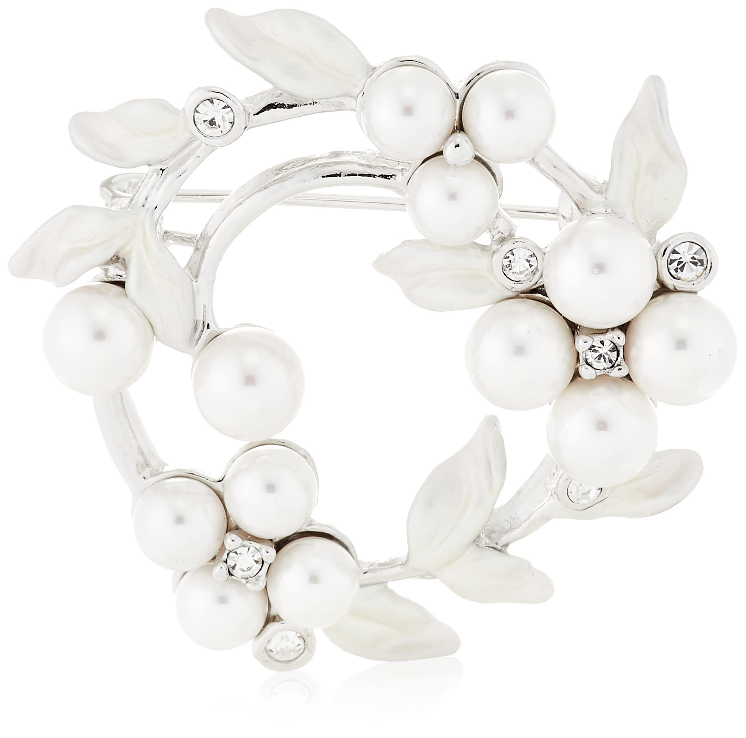 

Shell pearl wreath brooch VBPV1030 UW [Vendome Boutique]