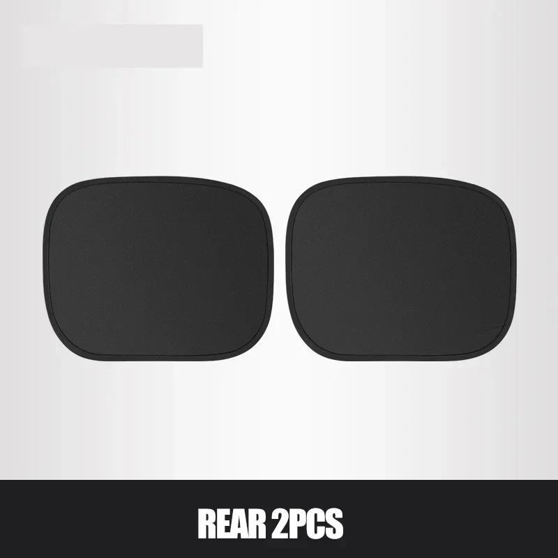 2PCS Car Sunshade Car Sunscreen Thermal Insulation Car Square Window Interior Curtains Sunshade Anti-static Arc Glass G9D5