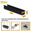 1set Solar Panel Mounting Brackets 12cm Rails Mid End Clamp PV Fixing For Metal Roof Motorhome Caravan RV Accessories
