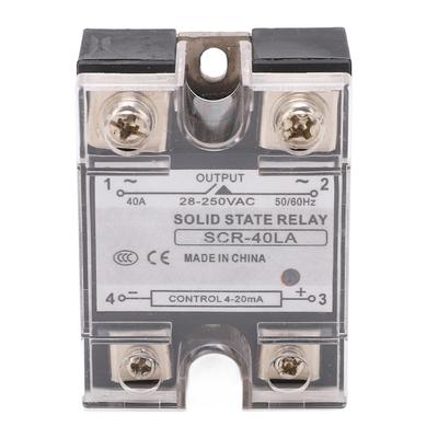 Przekaźnik półprzewodnikowy AC SSR Inteligentny moduł regulacji napięcia Regulator prądu Wejście 4‑20mA 28‑250VAC