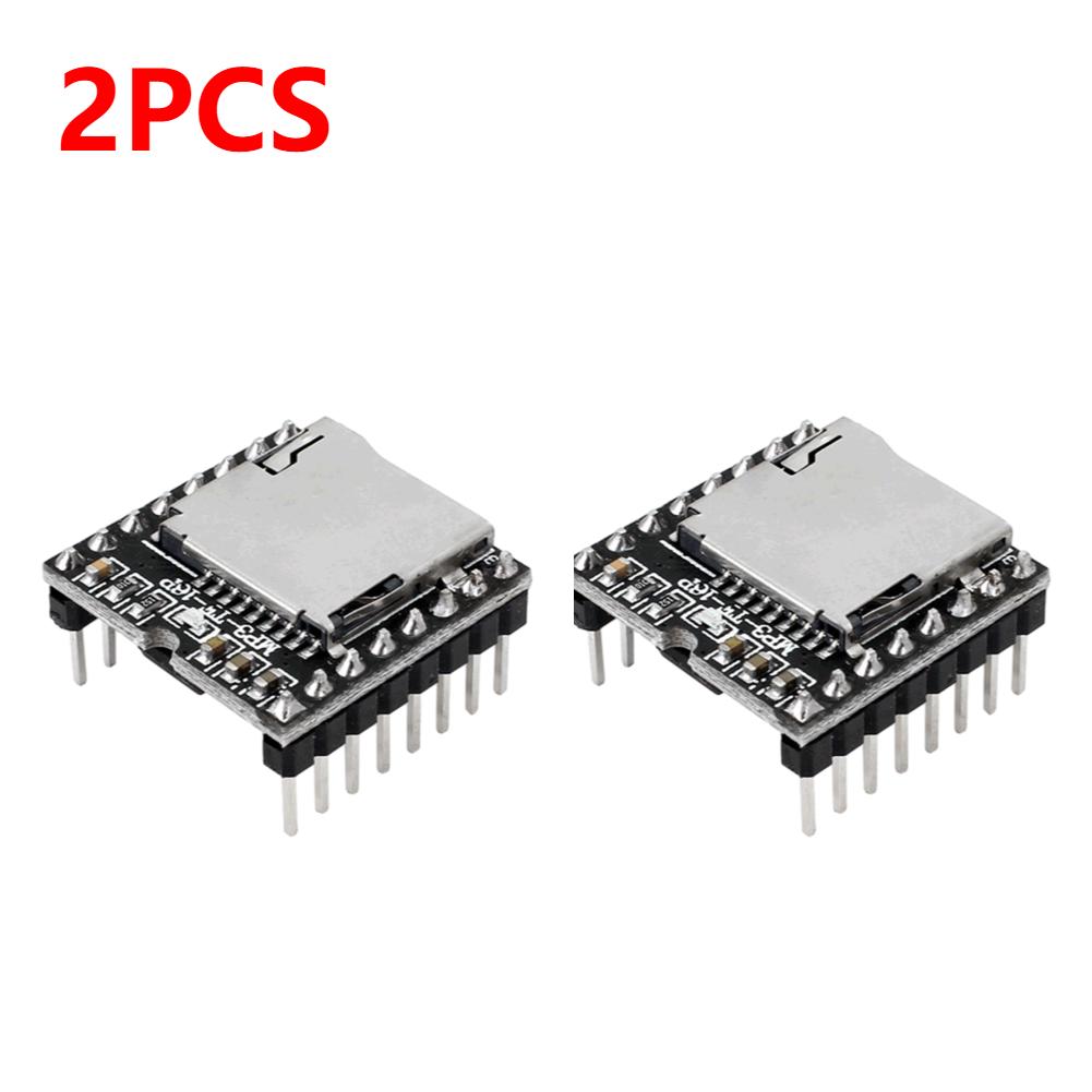 1-10PCS Dfplayer TF Card U Disk Mini MP3 DF Player Audio Voice Module IO/Serial Port/AD MP3-TF-16P For Arduino