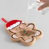 Cartoon Snowman Christmas Hand Towel Absorbent Coral Fleece Wipe Cloth Christmas Decor Quick-drying Kitchen Cleaning Rag