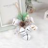 Christmas Bowknot with Bells for Christmas Tree Hanging Ornament Christmas Decoration Pendant Baubles Wedding Party Gift
