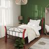 VidaXL Bed Frames Black Metal 90x200 Cm