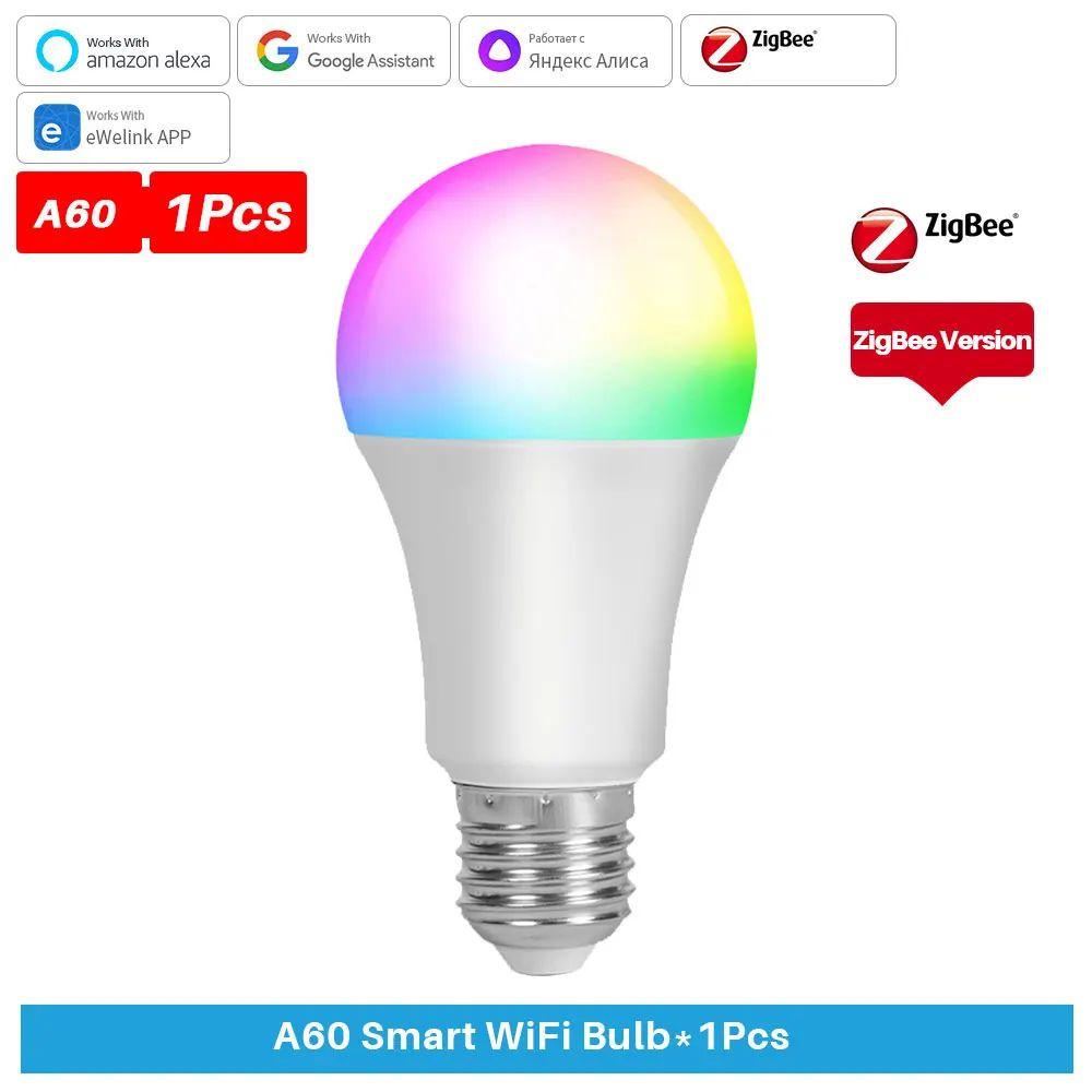 Wifi/Zigbee Smart LED Bulb E27 Ewelink Alexa Lamp RGB Light Bulbs APP/Voice Control Dimmable AC 100-240V For Google Home Alice