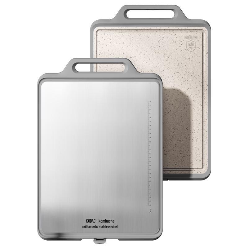 Kobach Double-sided Antibacterial Stainless Steel Chopping Board