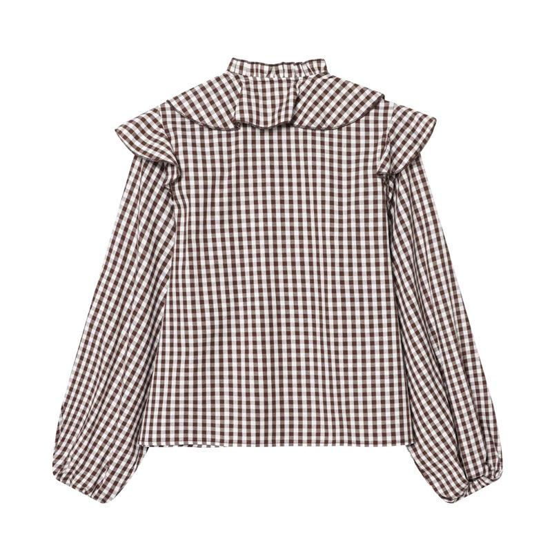 2025 Winter European & American Plaid Layered Decorative Shirt