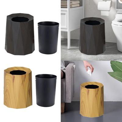 Trash Can, Versatile Waste Container, Modern Waste Bin, Wastebasket for Office, Bedroom, Indoor, Living Room And Patio.