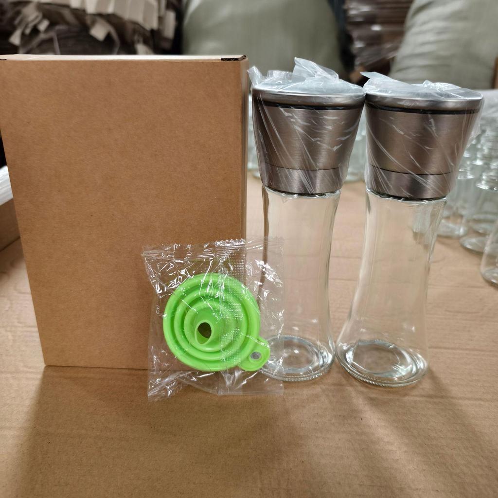 Manual Stainless Steel Salt and Pepper Grinder Set
