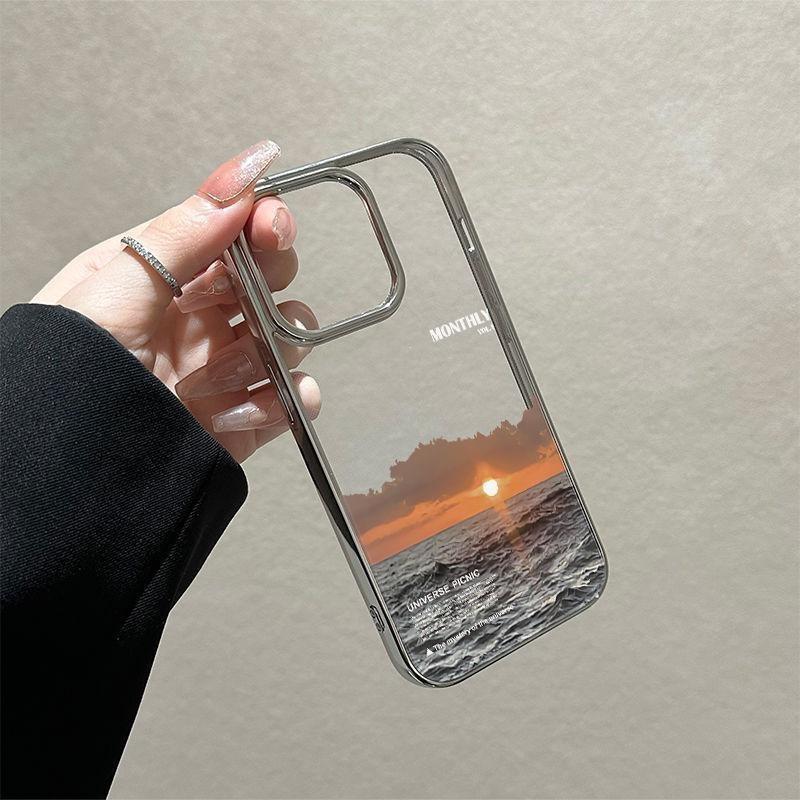 

Панорамный закат Противоударный чехол для телефона для Apple 16 Pro/15 Pro Max/14 Pro/13/12/XS Max Apple 16