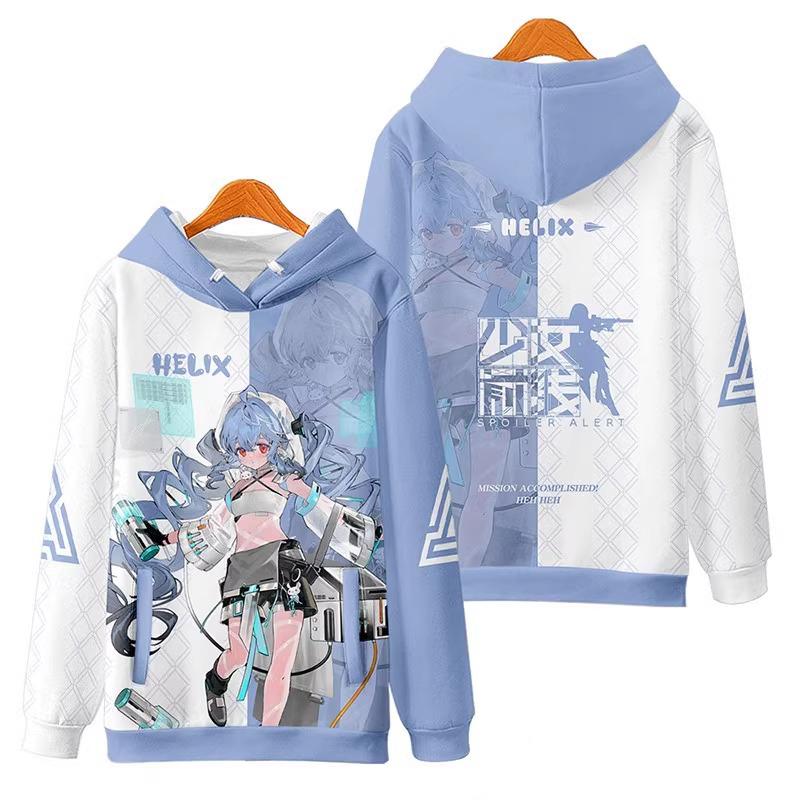 Anime Cartoon Girls Frontline Helix Hoodies Sweatshirts Male 3D Print Game Tracksuit Men Women Harajuku Pullover Y2k Hoodie Coat