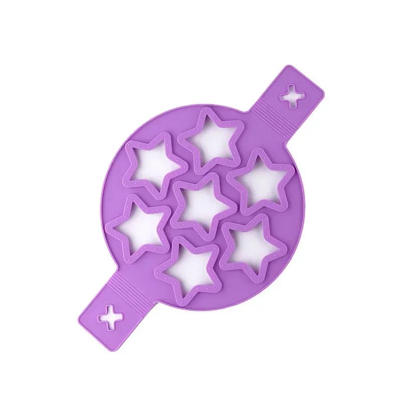 1Pcs Nonstick Pancake Molds Ring Silicone Fried Egg Mould Reusable Pancake Maker Egg Ring Kitchen Cooking Baking Tools