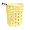Office Supplies Organizer Imitation Rattan Pen Holder, Round Hollow Desk Organizer, Large Capacity Pencil Ventilated Holder Cup for Pens Pencils