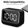 Bluetooth 5.3 Speaker Multifunctional Alarm Clock With Large LED Display For Bedroom And Outdoor Use