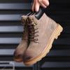 Stivali Martin Autunno Inverno Uomo Scarpe Alte Stile Britannico Tuttofare Stivali da Lavoro Outdoor Stivali da Neve Uomo Stivali a Metà Polpaccio Uomo