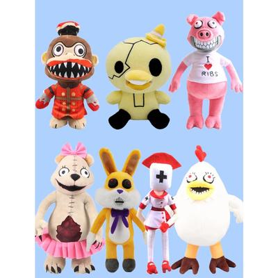 Gioco Dark Deception Peluche Giocattolo Orrore Hangry il Maiale Coniglio Fortunato Penny Pollo Ducky Spaventoso Peluche Giocattolo Morbido Bambola Regalo