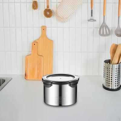 304 Stainless Steel Airtight Container Food Storage Canister Tea Coffee Beans Reusable
