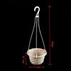 Gray/Red Plastic Flowerpot Hanging Orchid Pot Green Pot Succulent Hanging Pot Breathable Hanging Basket Flowerpot