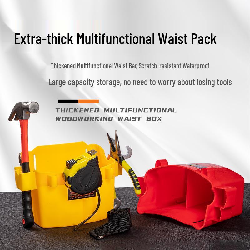Multifunctional Nail Pouch: Woodworking Waist Bag with Single & Double Compartments