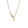Crystal Haze Double Rope Necklace Doubleropechain Gold
