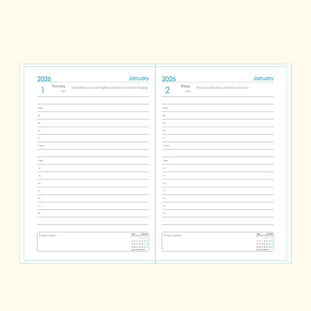 Wear-resistant 2026 Schedule Planner Notepad English To-do List Notebook  Business