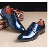 Fashion Men Leather Shoes Printed Personalized Durable Anti Slip Fashion Men Business Casual Leather Shoes Summer Spike Gentleman Shoes