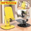 Faltbarer Desktop-Handyhalter, 360 Grad drehbar, stabile Metallhalterung für iPhone 16 15, iPad Pro Air, Xiaomi Tablet, Samsung