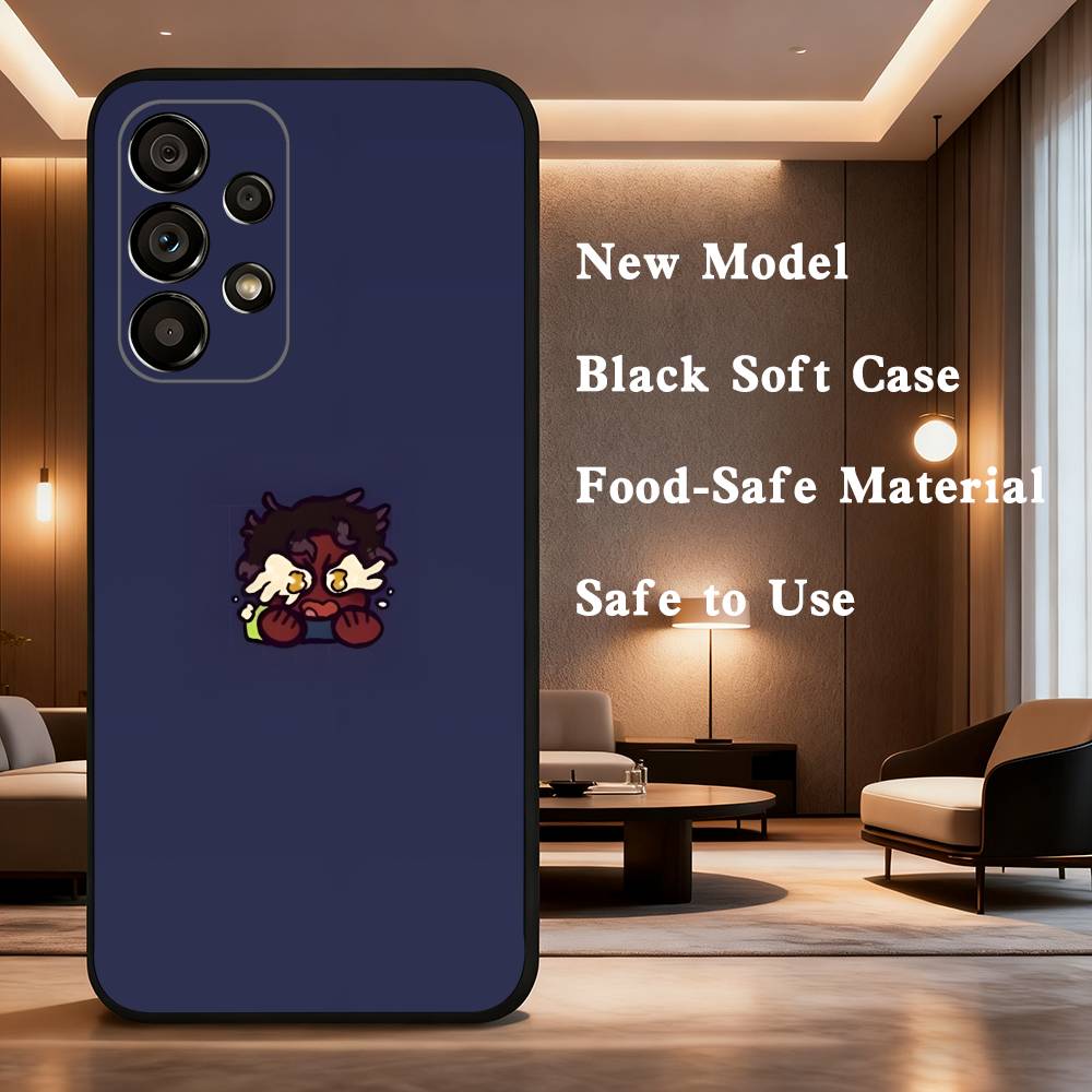 

Micah Yujin E-ERROR143 Case For Samsung Galaxy A73,52,71,22,Note,31,8,9,53,32,72,41,J7,Soft Black Silicone Cover SamsungA21S
